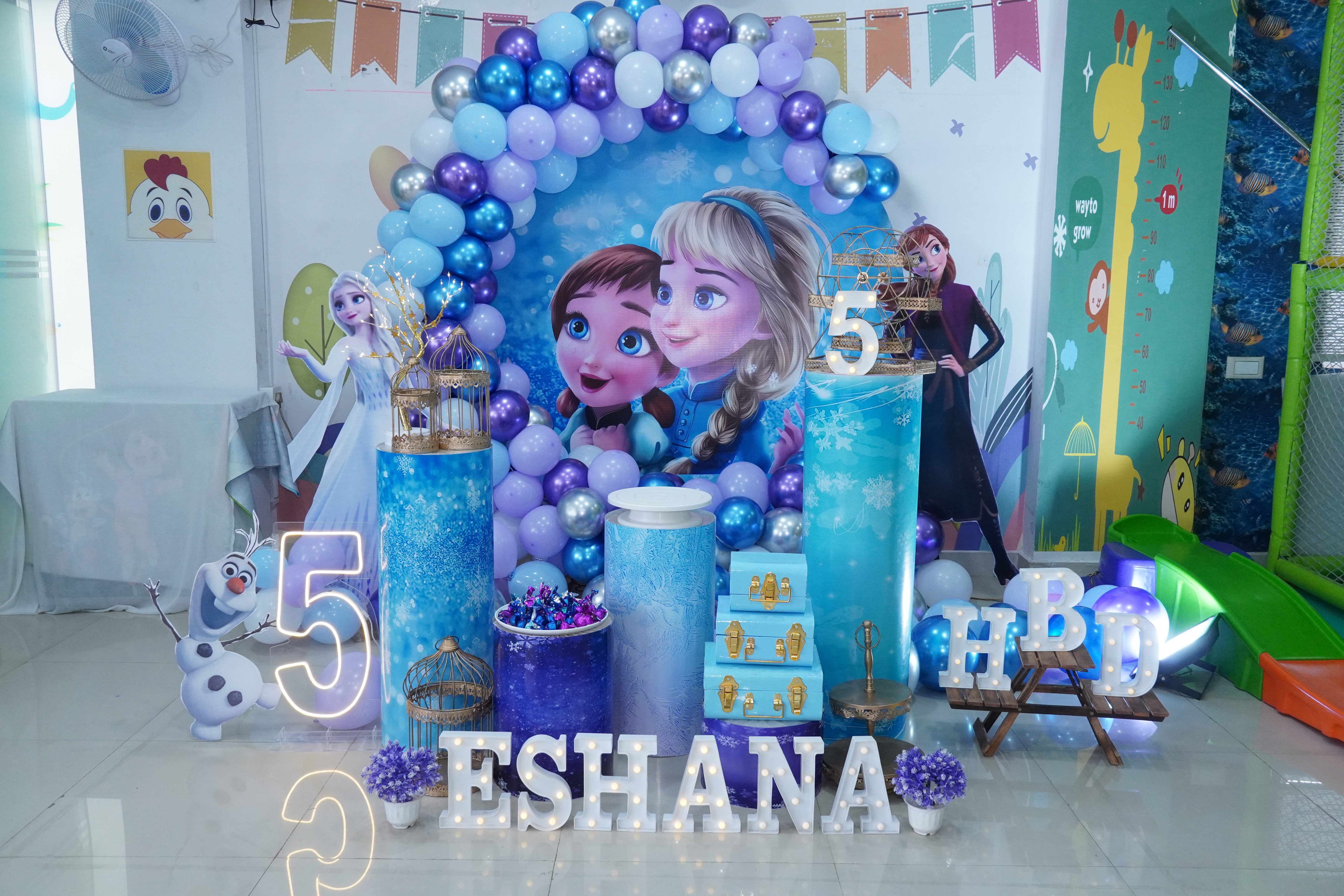 Children enjoying birthday entertainment