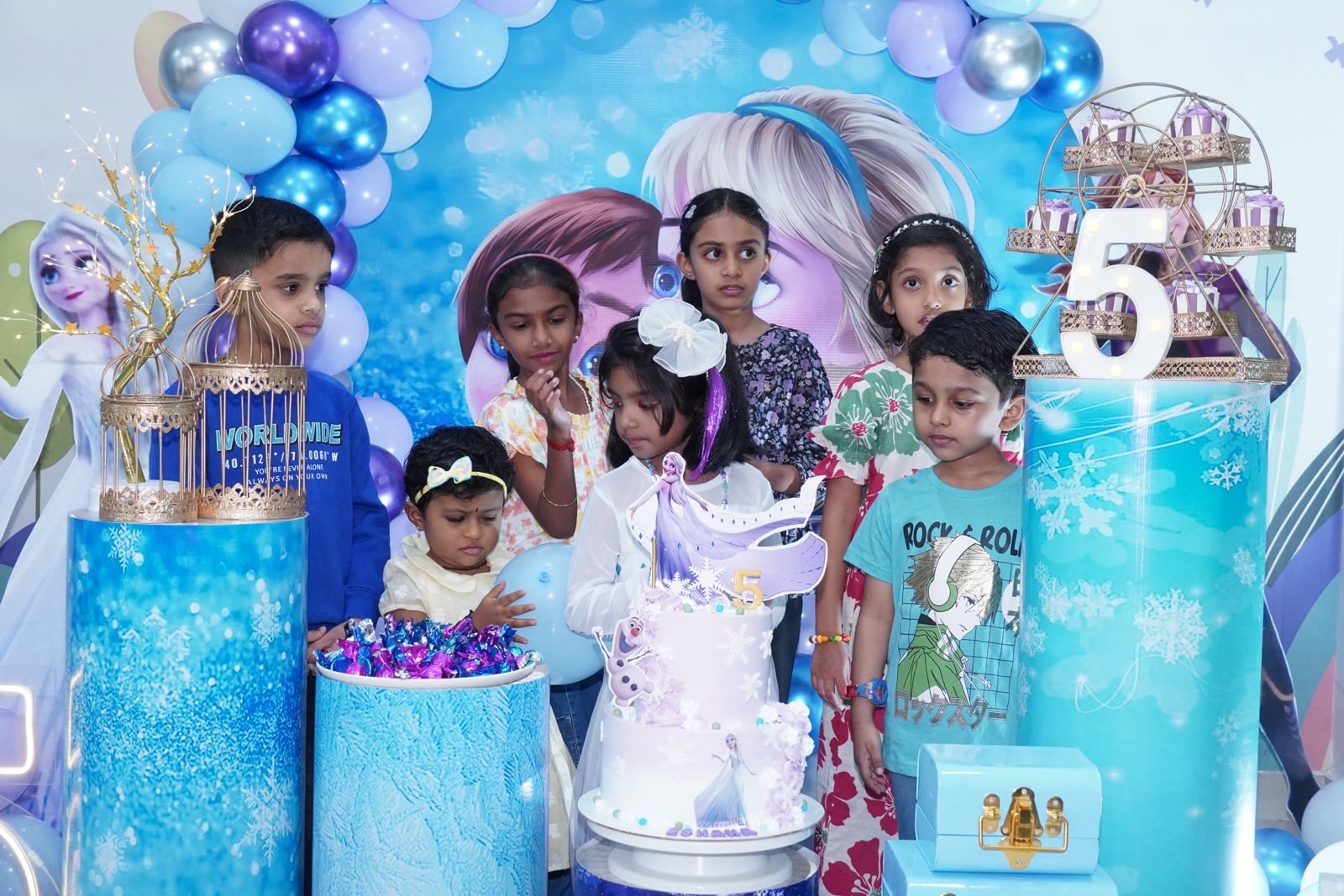 Colorful birthday party decorations