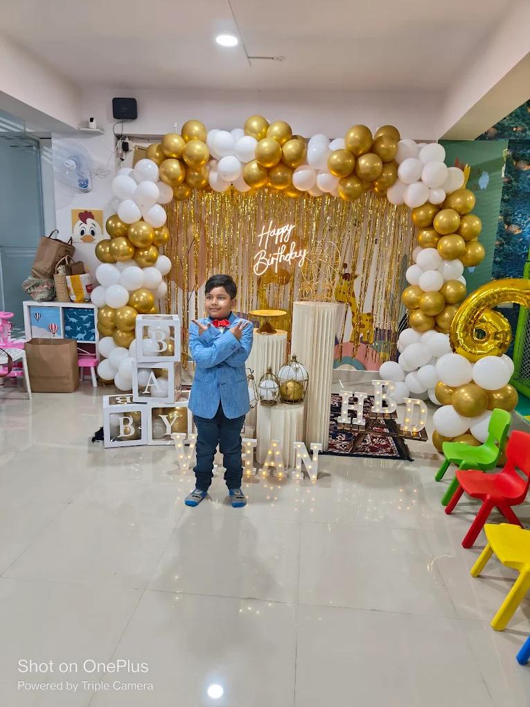 Children enjoying birthday entertainment