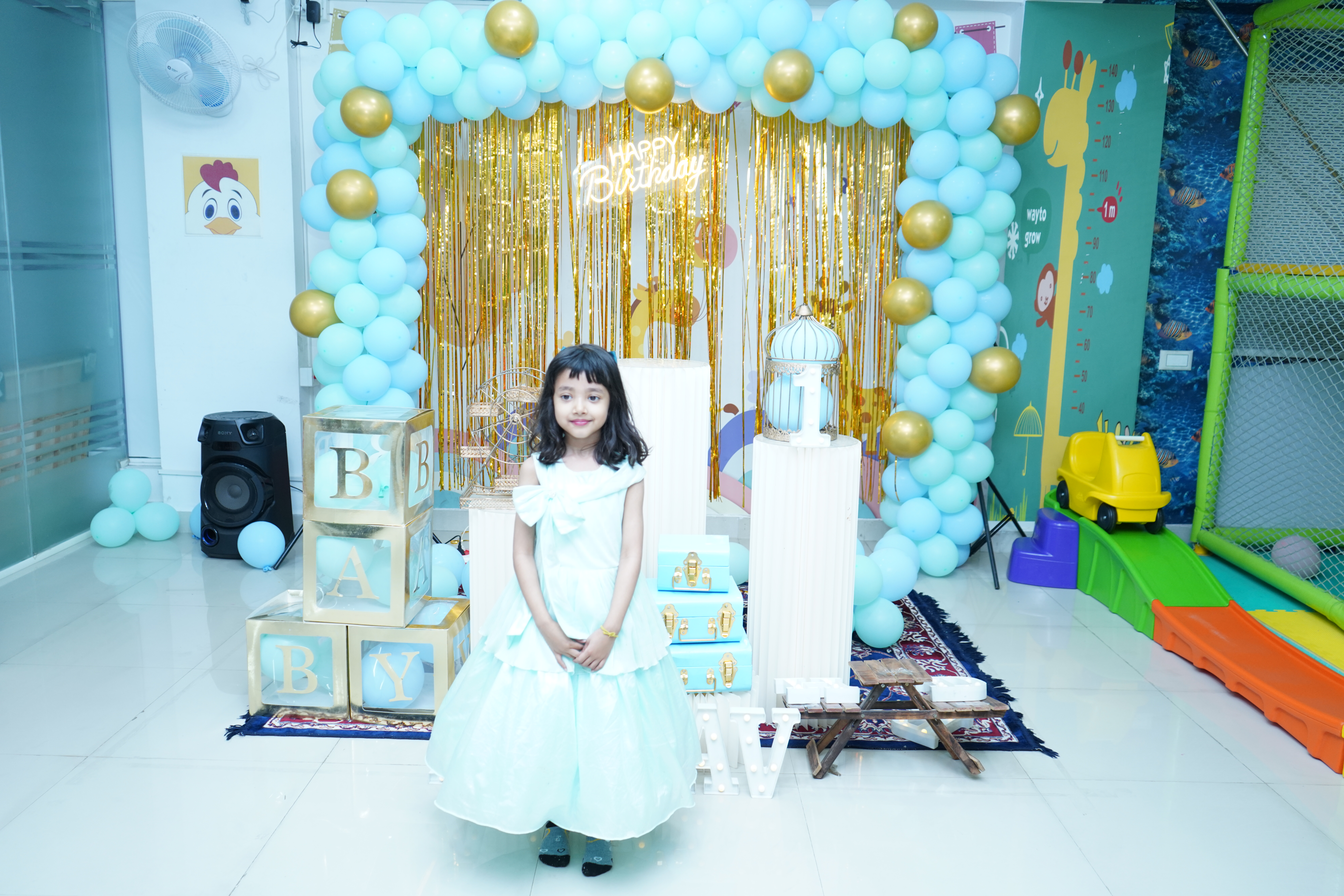 Birthday child being celebrated